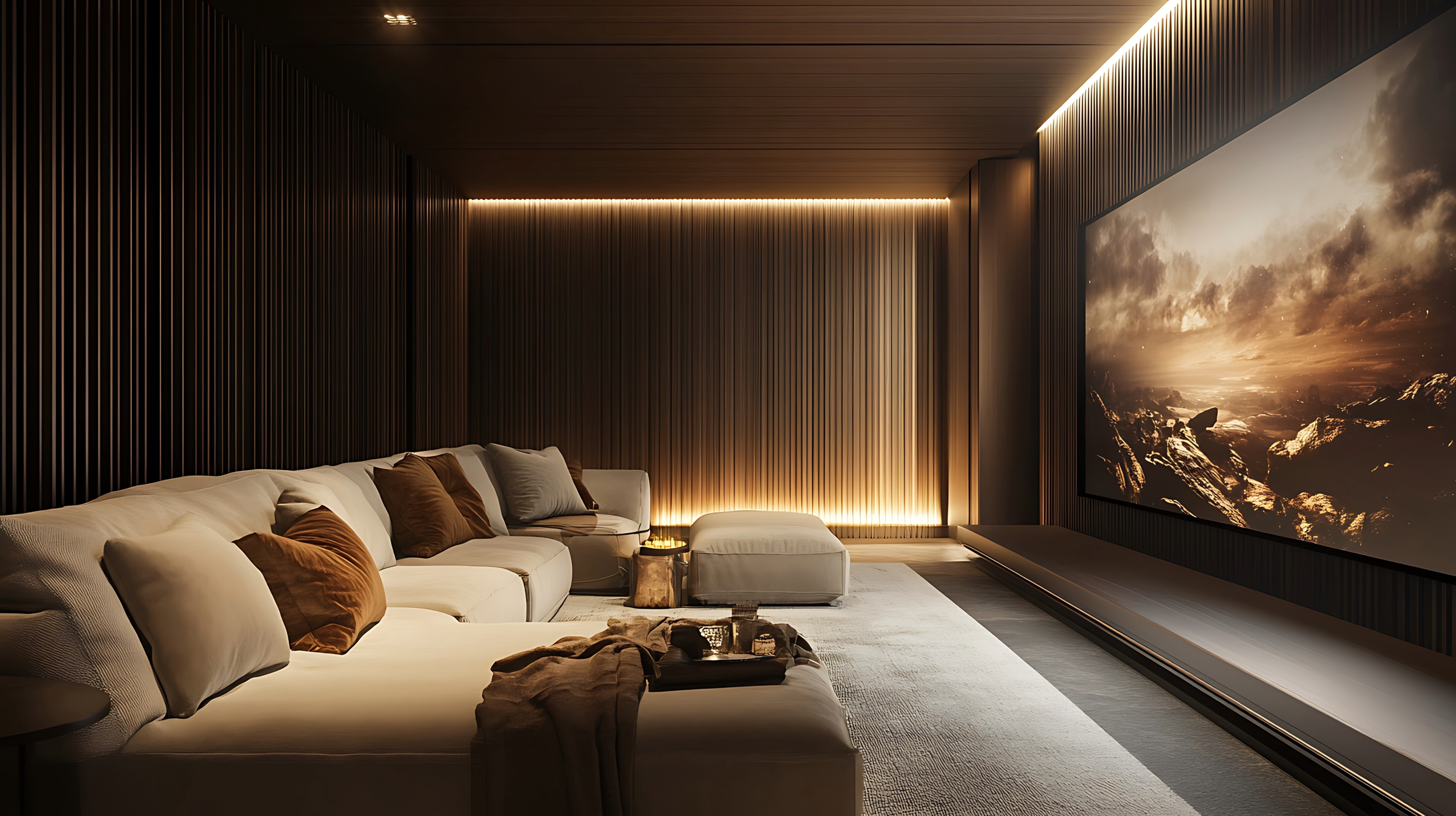 Home theater LED wall